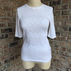 NEW Theory Santea C Terrace Knit White S